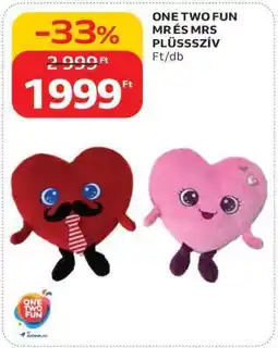 Auchan ONE TWO FUN MR ÉS MRS PLÜSSSZÍV ajánlat
