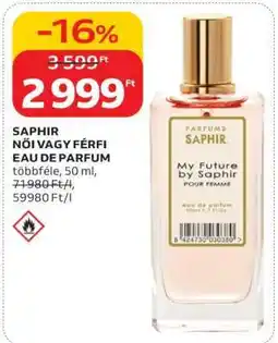 Auchan SAPHIR NŐI VAGY FÉRFI EAU DE PARFUM ajánlat