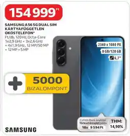 Auchan Samsung A56 5G Dual SIM ajánlat