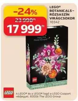 Auchan LEGO Botanicals – Rózsaszín Virágcsokor ajánlat