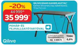 Auchan QILIVE Q3445 GAMER ASZTAL ajánlat