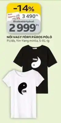 Auchan NŐI VAGY FÉRFI PÁROS PÓLÓ ajánlat