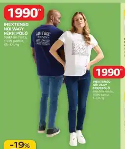 Auchan INEXTENSO NŐI VAGY FÉRFI PÓLÓ ajánlat