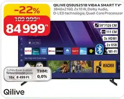 Auchan QILIVE Q50US251B VIDAA SMART TV ajánlat