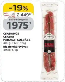 Auchan Csabahús Csabai Parasztkolbász ajánlat