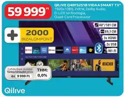 Auchan QILIVE Q40FS251B VIDAA SMART TV ajánlat