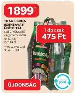 Auchan Traubisoda szénsavas üdítőital ajánlat