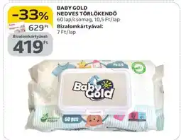 Auchan BABY GOLD NEDVES TÖRLŐKENDŐ ajánlat