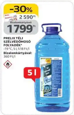Auchan Prelix téli szélvédőmosó folyadék ajánlat