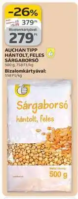 Auchan Auchan Tipp Hántolt, Feles Sárgaborsó ajánlat