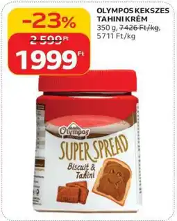 Auchan OLYMPOS KEKSZES TAHINI KRÉM ajánlat