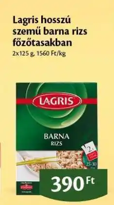EcoFamily Lagris hosszú szemű barna rizs főzőtasakban ajánlat
