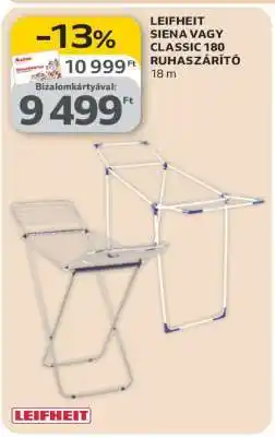 Auchan LEIFHEIT SIENA VAGY CLASSIC 180 RUHASZÁRÍTÓ ajánlat