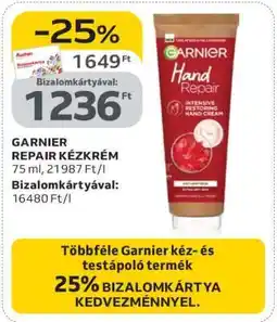 Auchan GARNIER REPAIR KÉZKRÉM ajánlat