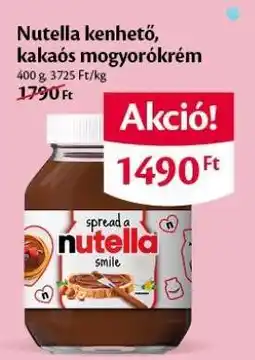 EcoFamily Nutella kenhető, kakaós mogyorókrém ajánlat