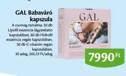 EcoFamily GAL Babaváró kapszula ajánlat