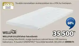 JYSK WELLPUR GULEN fehér fekvőbetét ajánlat