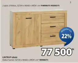 JYSK LINTRUP tálaló ajánlat