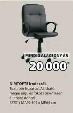 JYSK NIMTOFTE irodaszék ajánlat