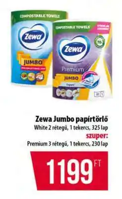 Coop Zewa Jumbo papírtörlő ajánlat