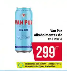 Coop Van Pur alkoholmentes sör ajánlat