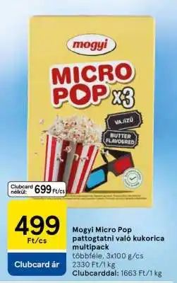 Tesco Mogyi Micro Pop pattogatni való kukorica multipack ajánlat