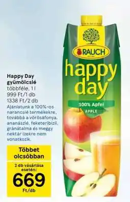 Tesco HAPPY DAY Gyümölcslé ajánlat
