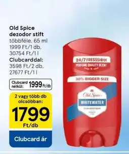 Tesco Old Spice dezodor stift ajánlat