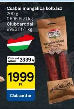 Tesco Csabai Mangalica Kolbász ajánlat
