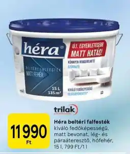Tesco Héra beltéri falfesték ajánlat