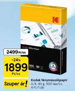 Tesco Kodak fénymásolópapír ajánlat