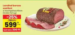 Spar Landhof borsos szalámi ajánlat