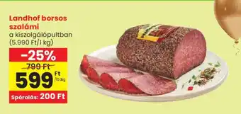 Landhof borsos szalámi