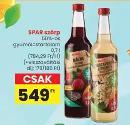 Spar SPAR szörp ajánlat