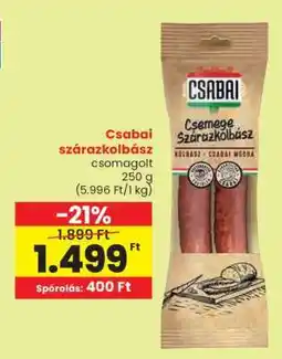 Spar CSABAI SZÁRAZKOLBÁSZ ajánlat