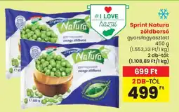 Spar Sprint Natura zöldborsó ajánlat
