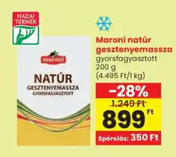 Spar Maroni natúr gesztenyemassza ajánlat