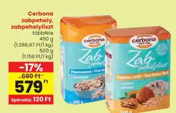 Spar Cerbona zabpehely, zabpehelyliszt ajánlat