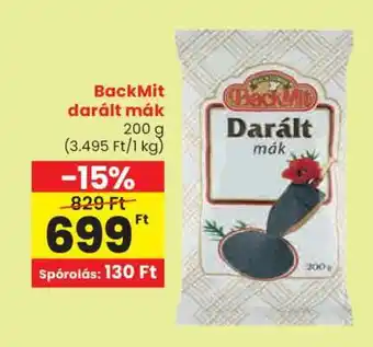 Spar BackMit darált mák ajánlat