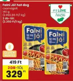 Spar FALNI JÓ! HOT DOG ajánlat