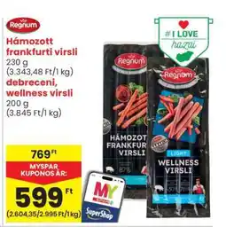 Spar Regnum Húmozott frankfurti virsli ajánlat