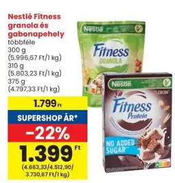 Spar Nestlé Fitness granola és gabonapehely ajánlat