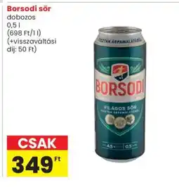 Spar Borsodi sör ajánlat
