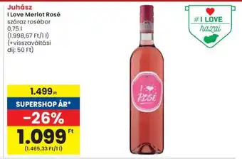 Spar Juhász I Love Merlot Rosé ajánlat