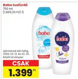 Spar BABA Tusfürdő ajánlat