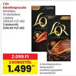 Spar L'OR kávékapszula ajánlat