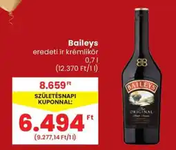 Spar Baileys eredeti ír krémlikőr ajánlat