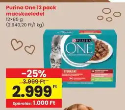 Spar Purina One 12 pack macskaeledel ajánlat