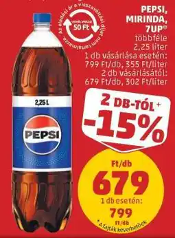 PENNY Pepsi, Mirinda, 7UP ajánlat