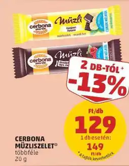 PENNY CERBONA Müzliszelet ajánlat